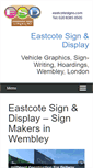 Mobile Screenshot of eastcotesignanddisplay.co.uk
